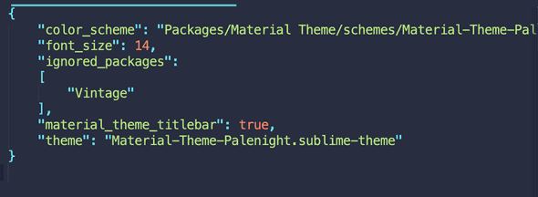 material theme config