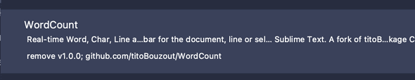 sublime text word count
