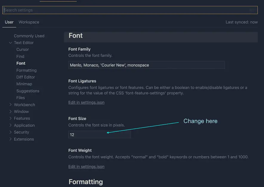 how-to-change-the-font-size-in-vscode-n-kaushik