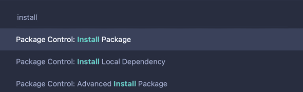 install package
